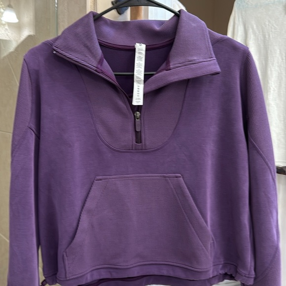 Women’s Lululemon Brushed Softstreme Ribbed Half Zip size 4 - Picture 4 of 8